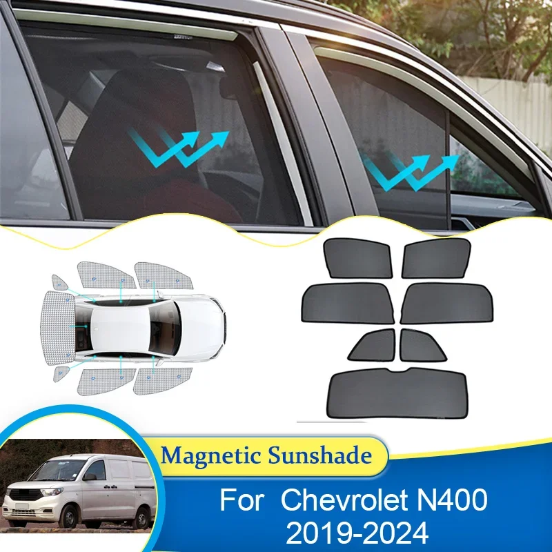Cortinas de Privacidad para Ventanas, Parasol para Chevrolet N400 Tornado Van 2019 2020 2021 2022 2023 2024, Accesorios para Auto