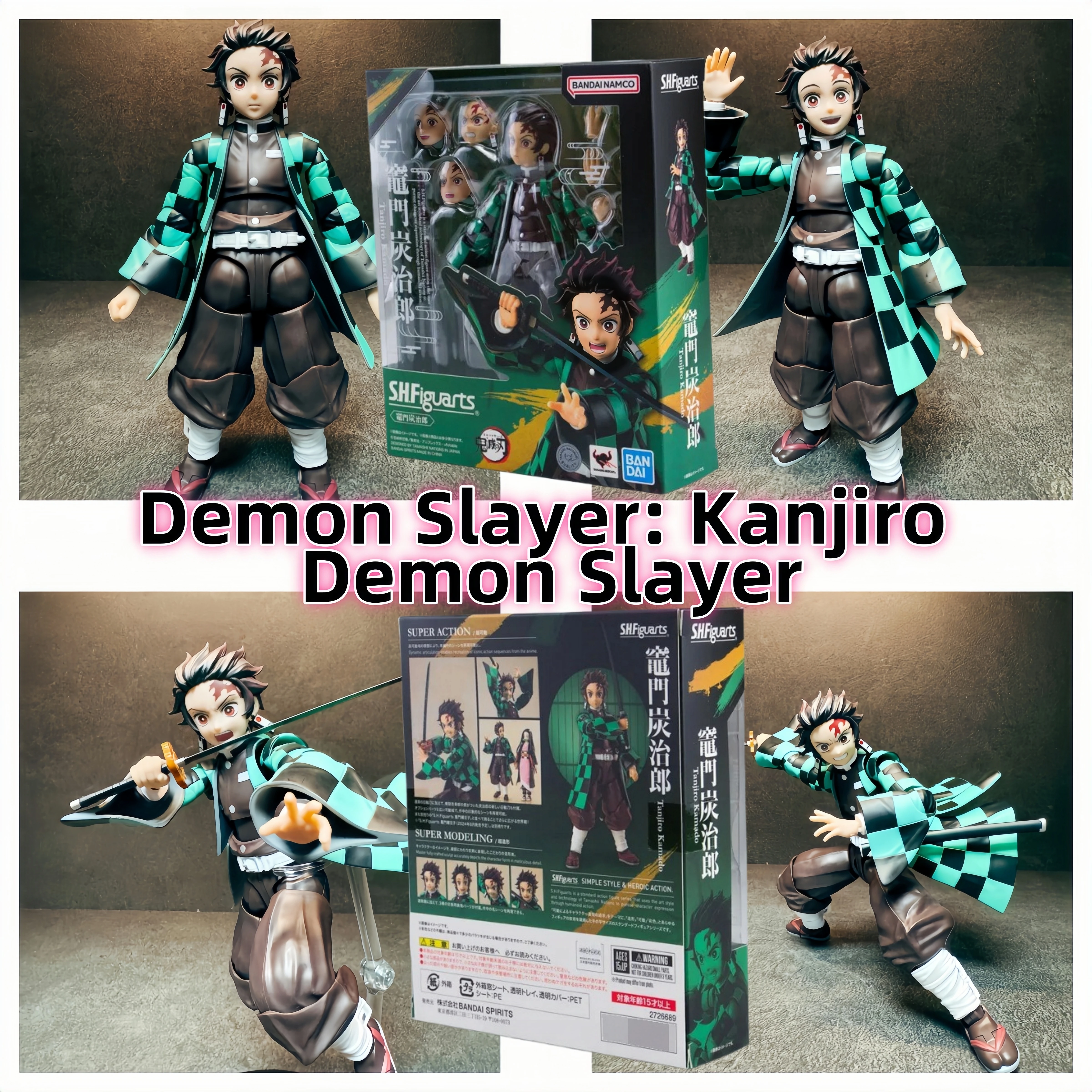 

Bandai SHF Demon Slayer Chara Model Articulated Figure New Unopened Collectible Anime Toy Swordswoman Kamado Tanjirou