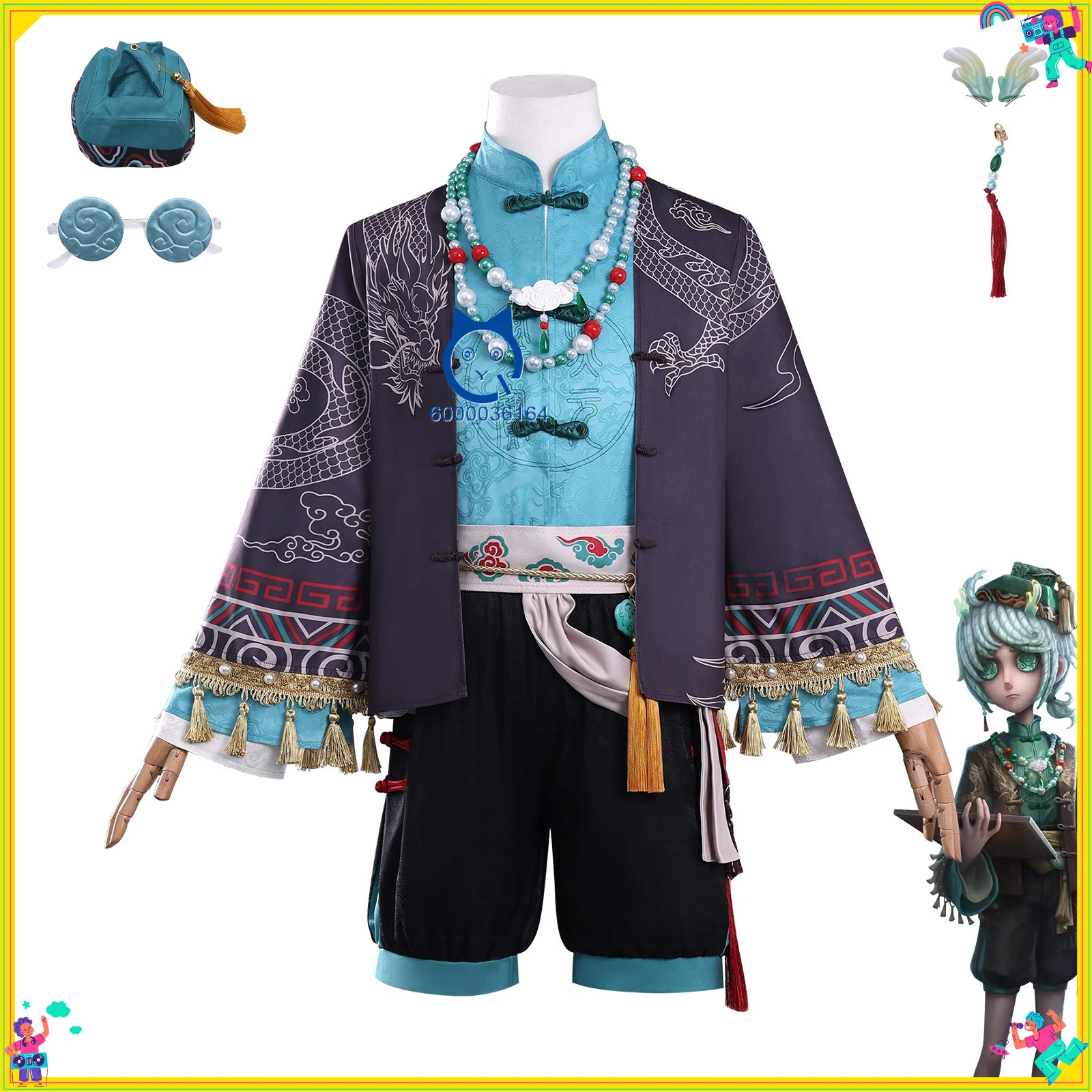 

Popular Game Identity V Cosplay Costume Anime Edgar Valden Role Playing Uniform with Hat for Men Women Adult Comic Con Halloween