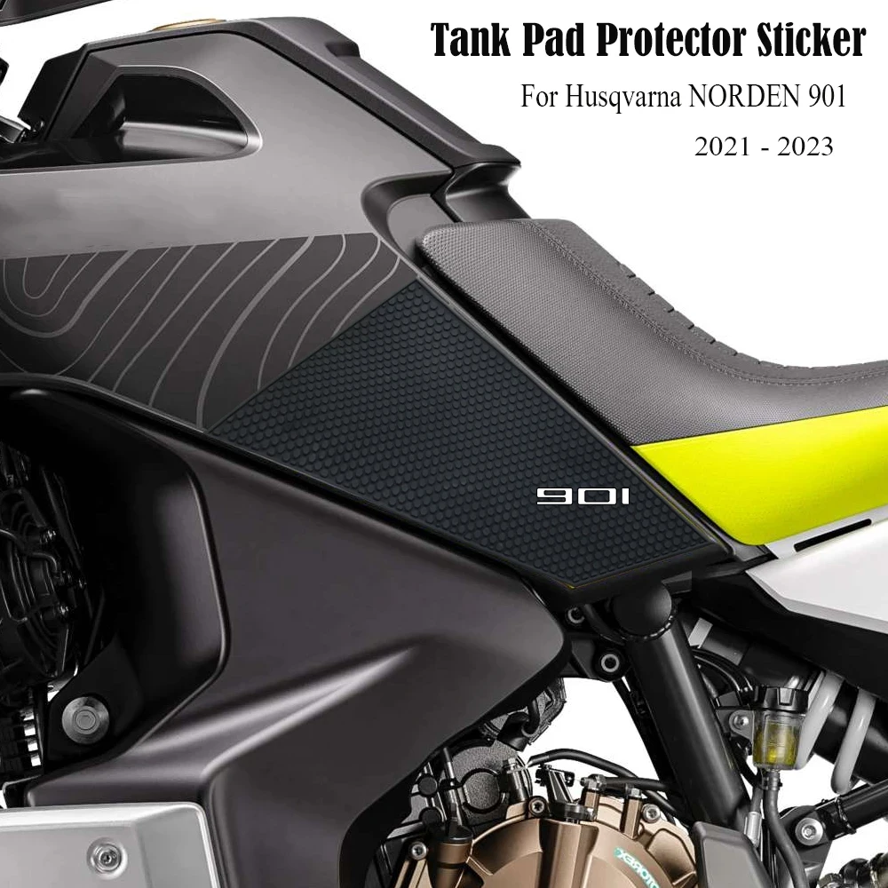 

Motorcycle Tank Pad Protector Sticker Decal Gas Knee Grip New For Husqvarna NORDEN 901 Norden 901 norden901 2022 - 2023