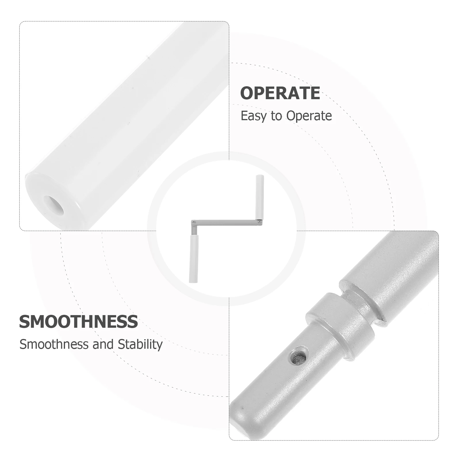 

Ergonomic Zinc Alloy Awning Replacement Manual Opener For Residential Commercial Use Universal Metal Handle Quiet