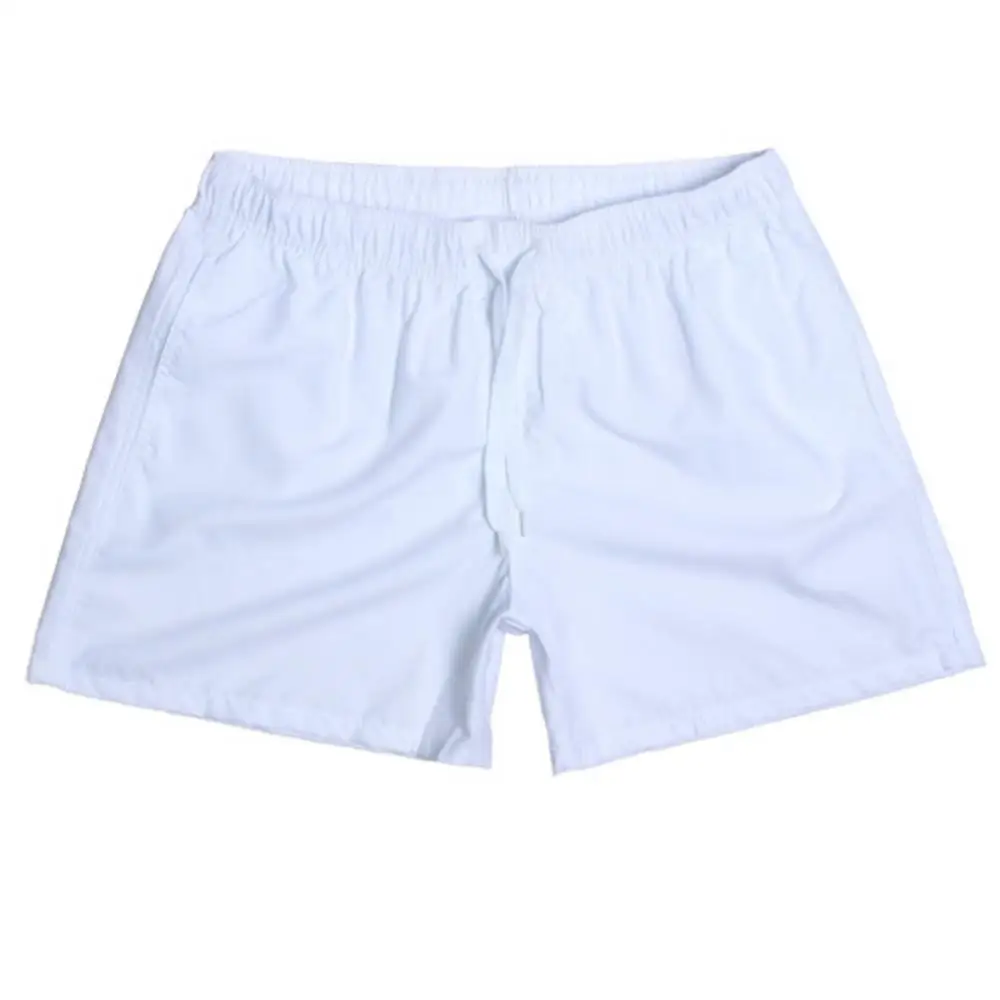 Сплошной цвет, повседневные мужские шорты с завязками на талии, летние пляжные шорты, брюки, мужские плавки на шнурке, спортивная одежда, мужская одежда