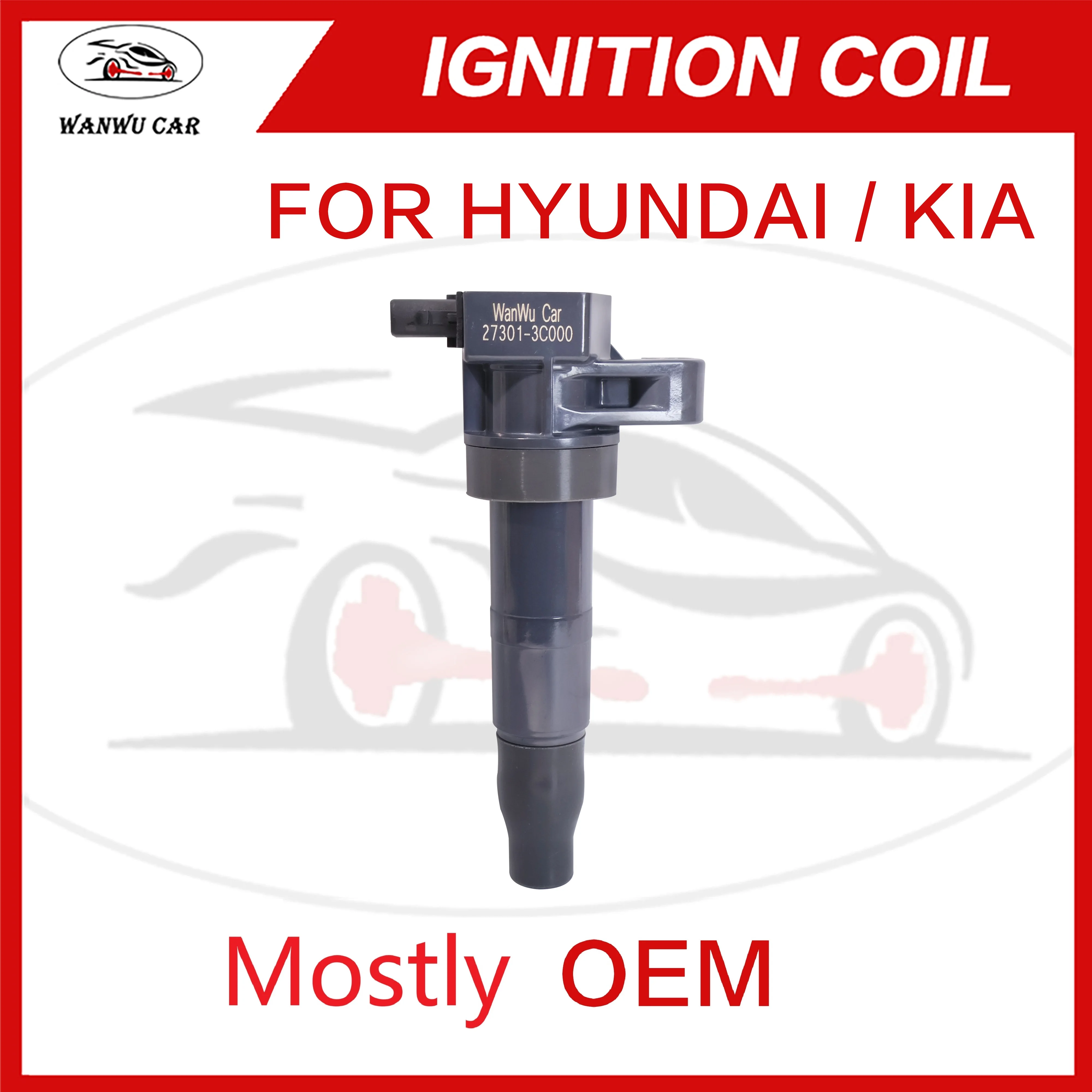 【FOR HYUNDAI KIA】Ignition Coil Igniter Suitable For HYUNDAI KIA 27301-2B010 27301-2B100 27301-3C000 27301-3E400 27301-3F100