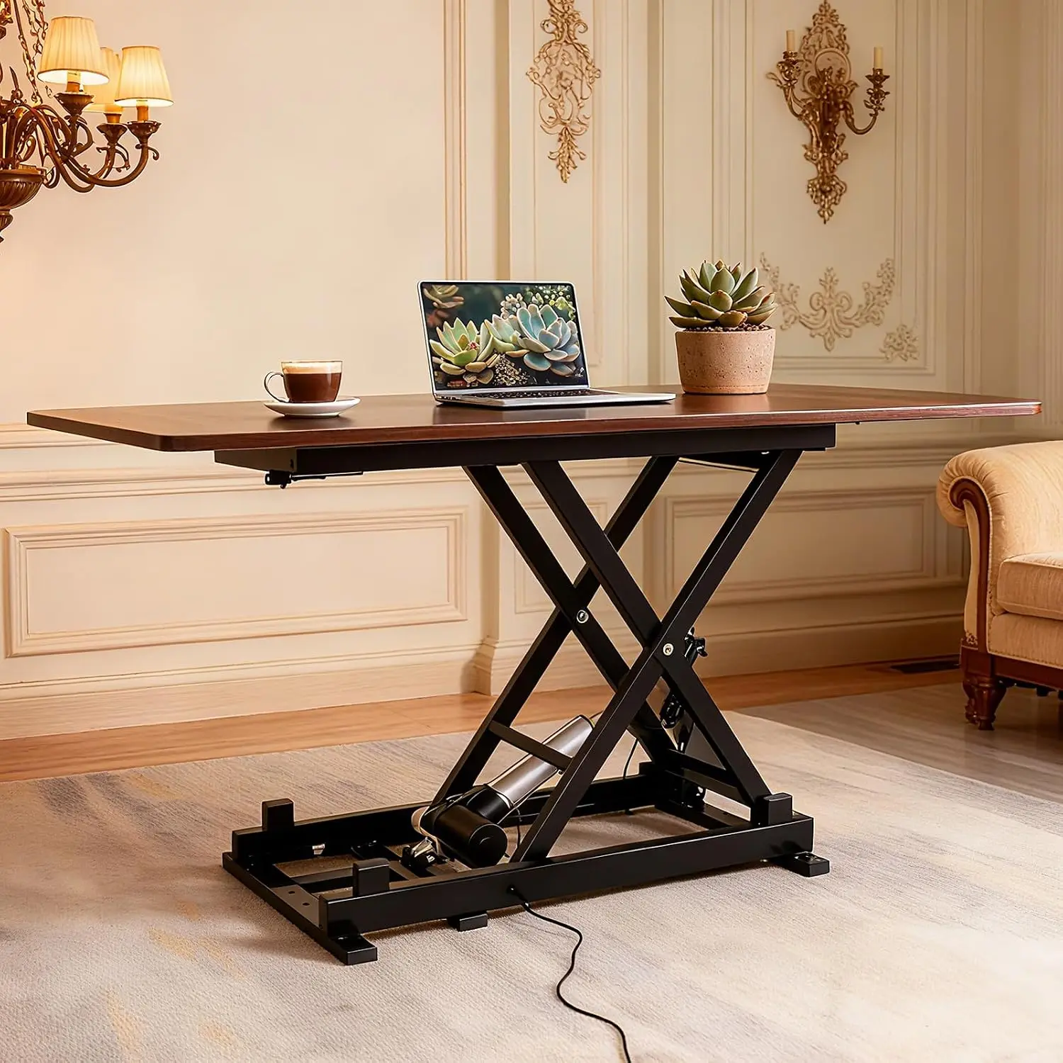 Electric Remote Control Dining Coffee Table Lift,110V-240V,Working Platform Computer Desk