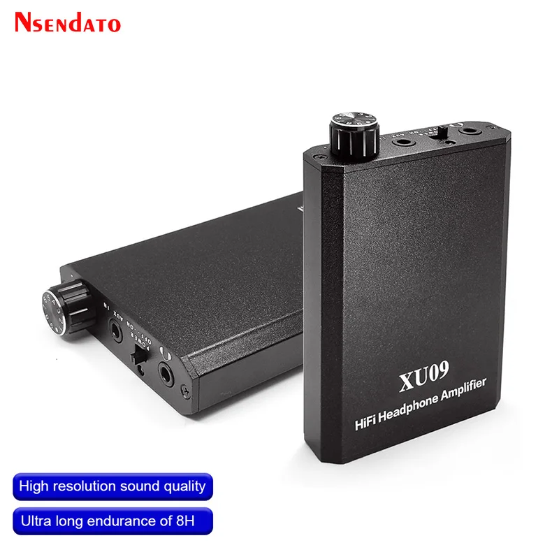 

XU09 Mini Audio HIFI Headphone Amplifier Portable Rechargeable Stero Earphone Amplifier Aux In With 3.5mm Jack for music Laptop