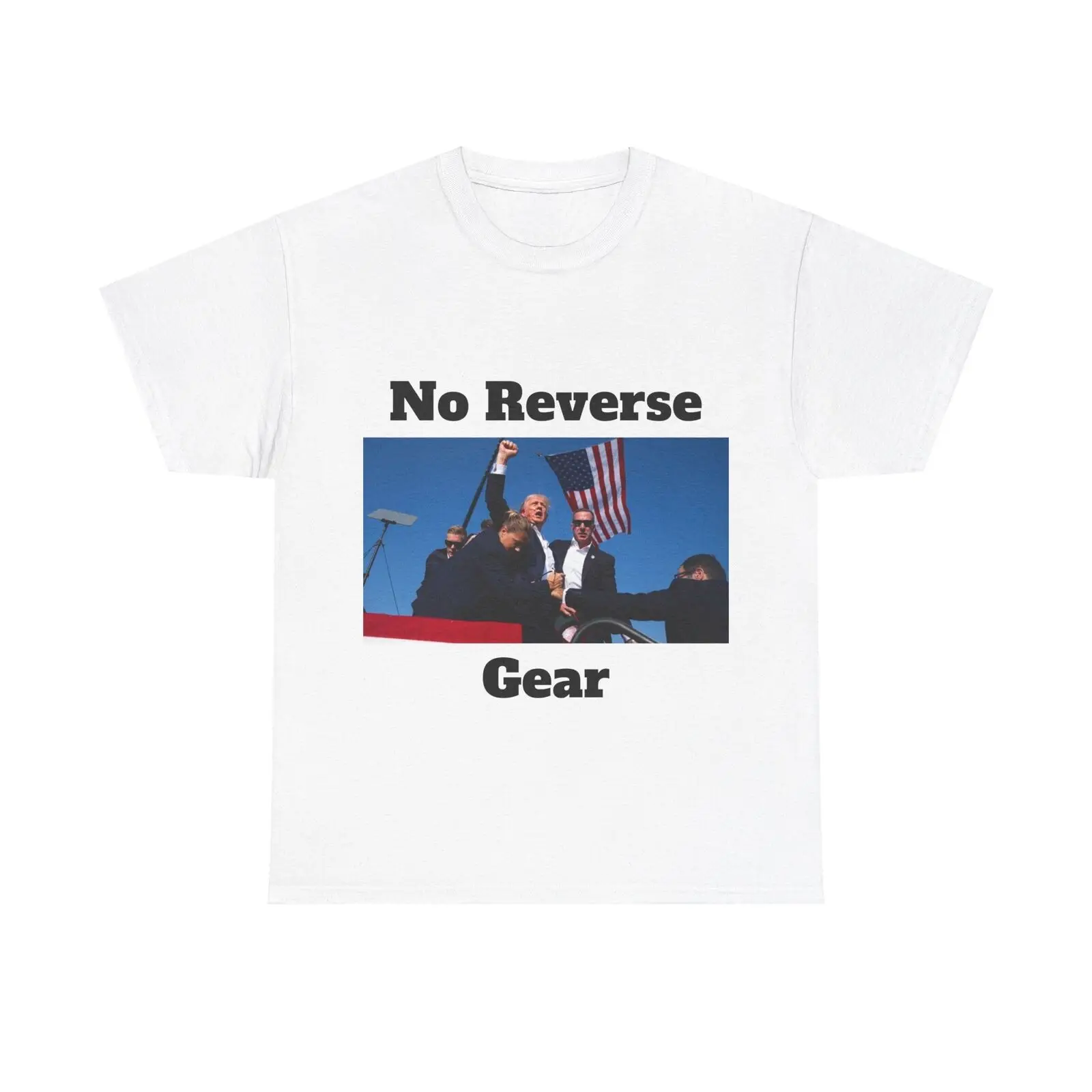 Trump 2024 T-shirt Cotton MAGA Fist Pump Survivior Assasination