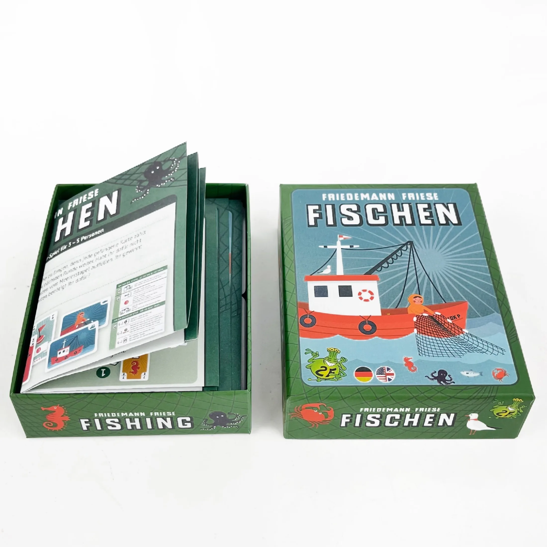 

FISHING Board Game – English & German Manual | Family Party Portable Card Game | Endless Fun