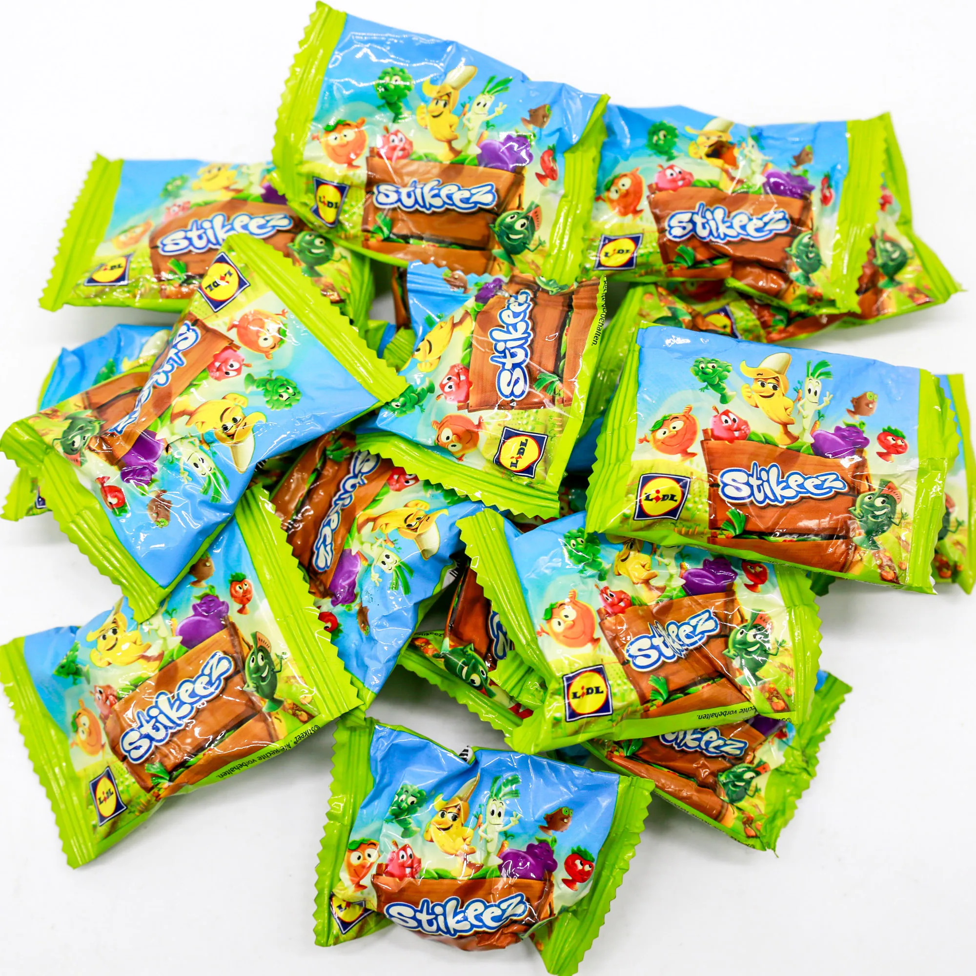 Figuras en miniatura originales de Coles Stikeez, Mini ventosa, elfo, frutas, verduras, pan, comida, figura bonita, juguete para niños, colección TPR