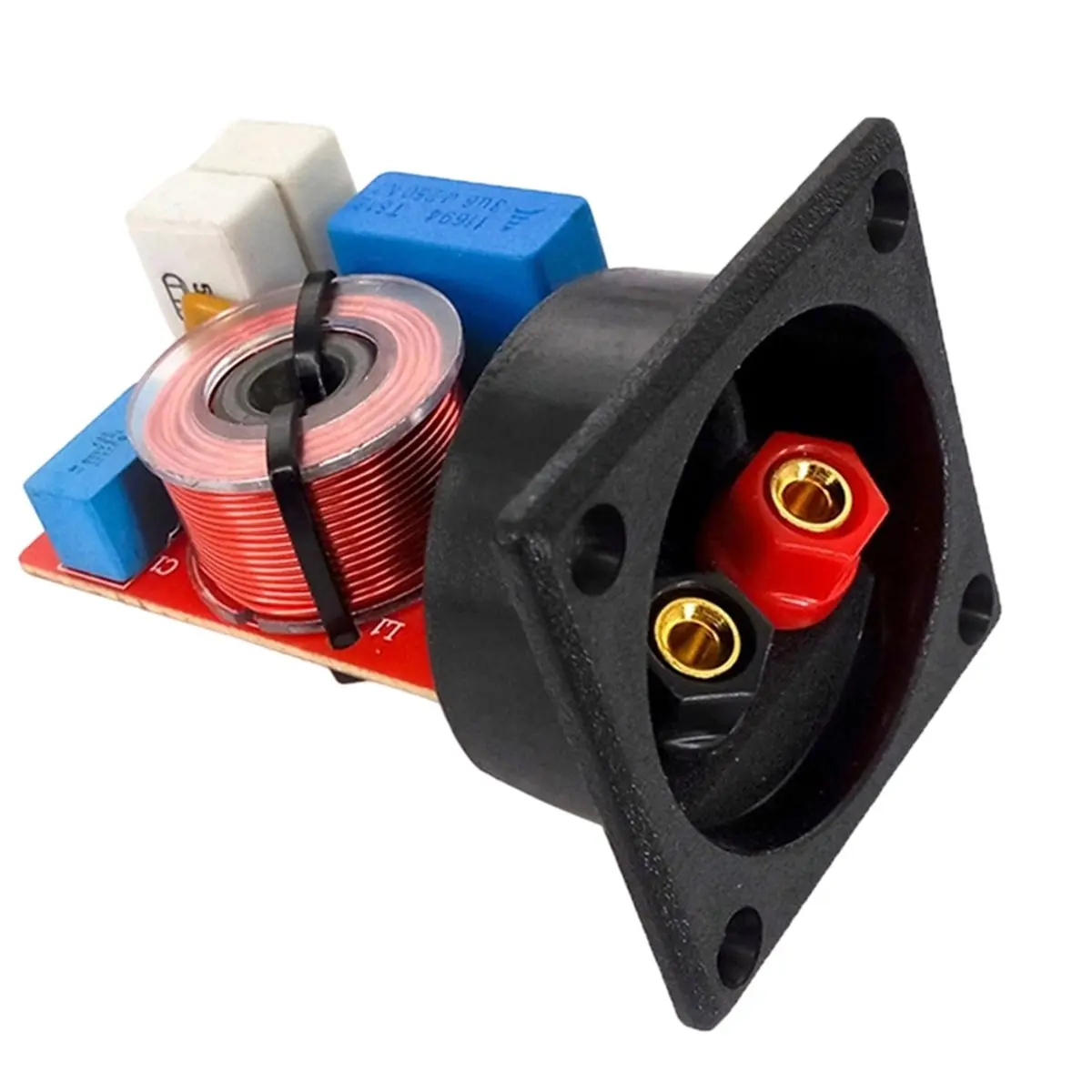 A14G 80W 2 Way Hi-Fi Speaker Frequency Divider Crossover Filters with Junction Box