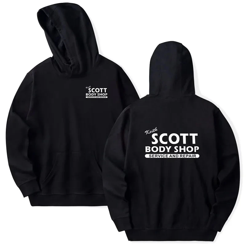 

Keith Scott Body Shop Hoodies Men's women Hoodie One Tree Hill Car Mechanic Loose Hooded Sweatershirt Boy Clothing Oversized