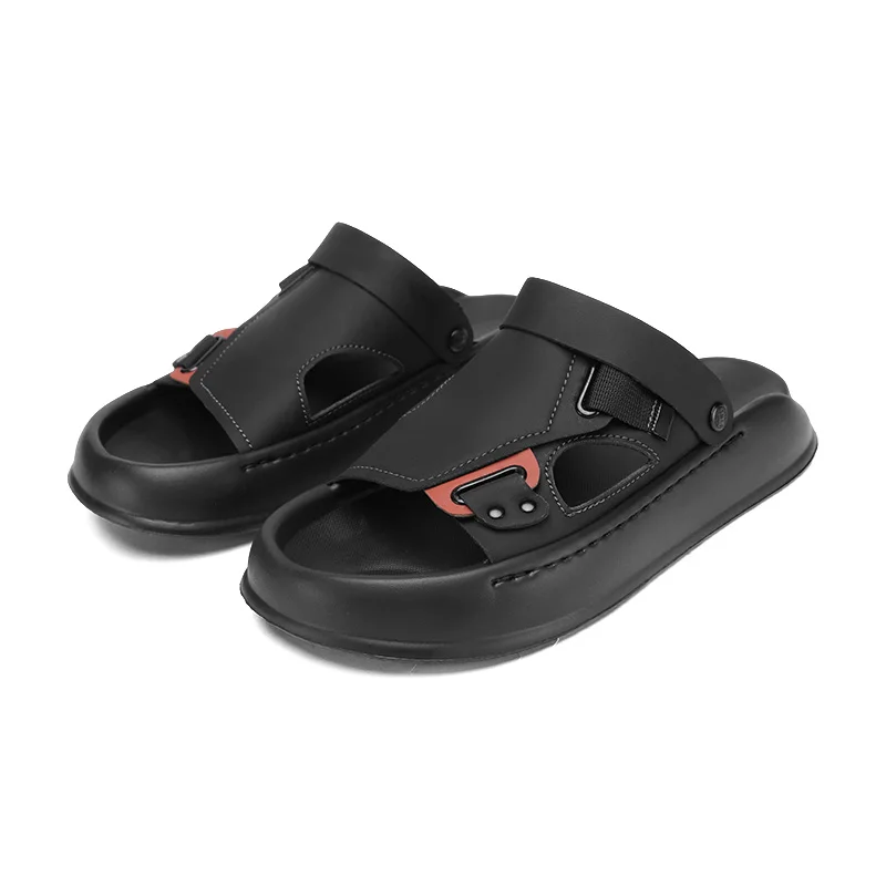 

Summer Wear Dual-purpose Flip-flops for Men Solid Color Fashion Casual Sandals Male New Designer Slipper Beach Shoes Man