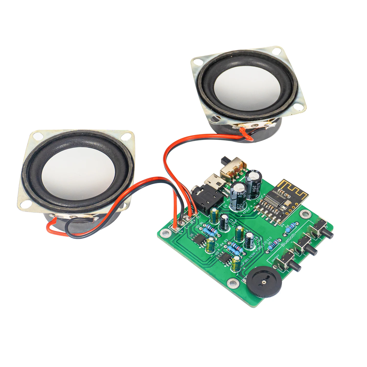 Dual-channel Bluetooth Speaker DIY Kit Stereo Amplifier Stereo Electronic Products Assembly Welding Practice Loose Parts