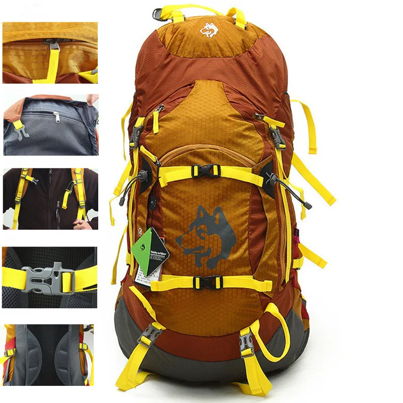 Jungle King CY1005 borsa a tracolla da campeggio per uomo all'aperto zaino da passeggio 55L borsa da alpinismo da viaggio per donna borsa sportiva impermeabile