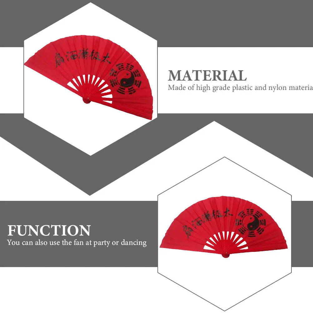 

1pc Tai Chi Folding Portable Handheld Dance For Festival Performance Decorative Holding Foldable Hand Party Dancing Fan Chinese