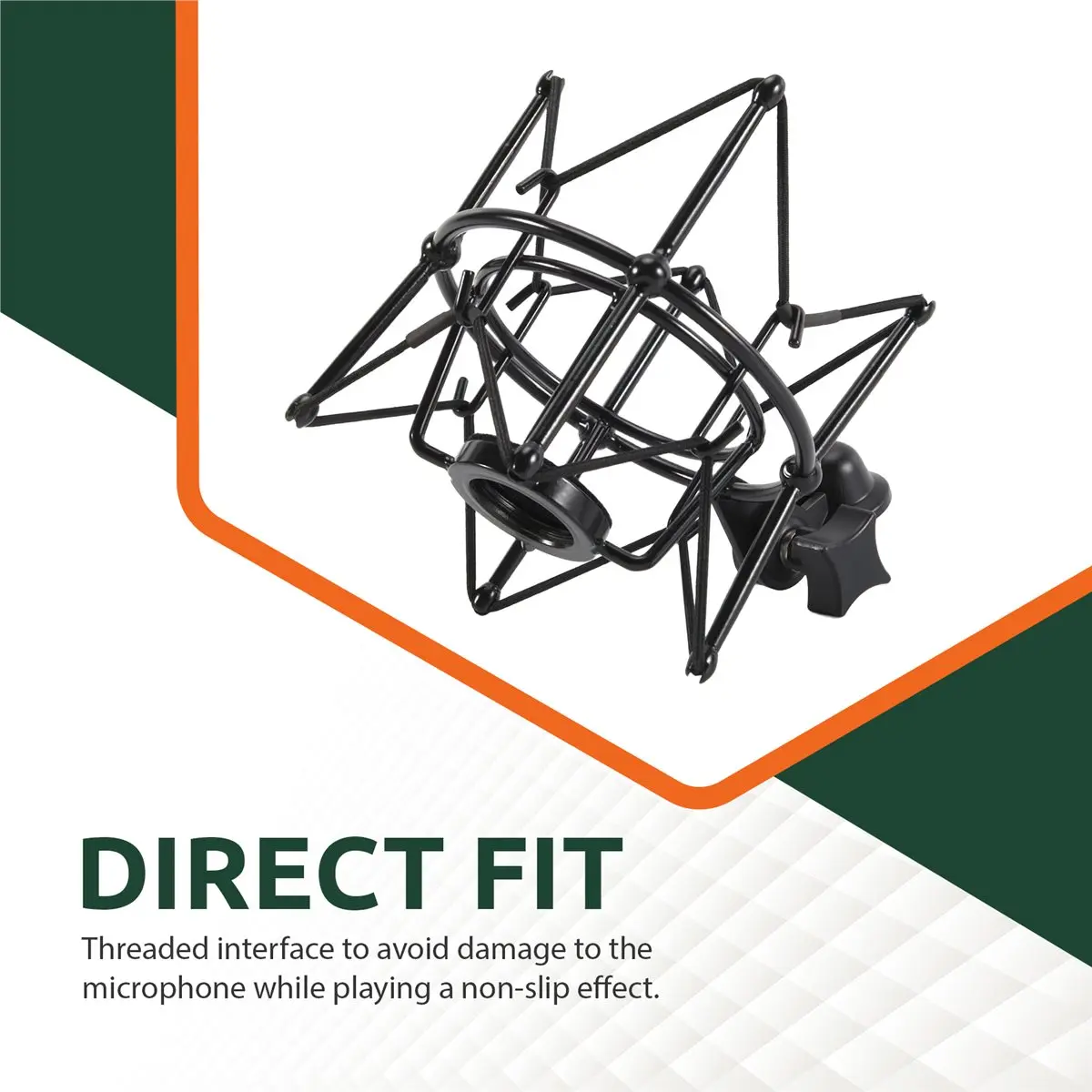 a60i]-microphone-shock-mount-adjustable-mount-recording-mic-stand-metal-bracket-pod-microphone-stand-black