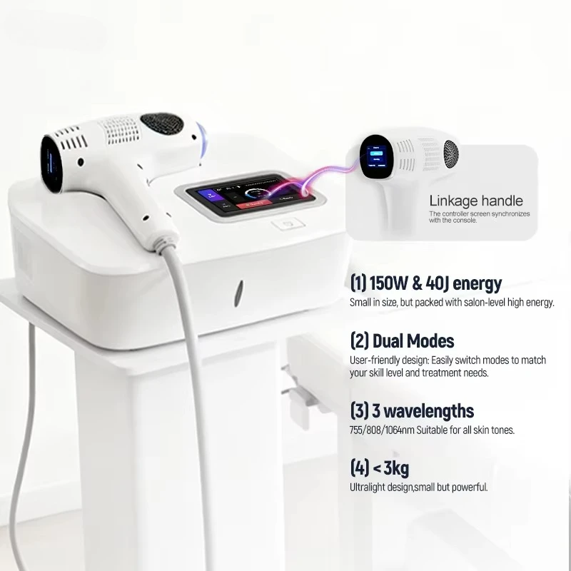 New Professional Diode Lases Hair Removal Device 755 808 1064 Portable Hair Removal Mdr Iso Ce for Home & Travel