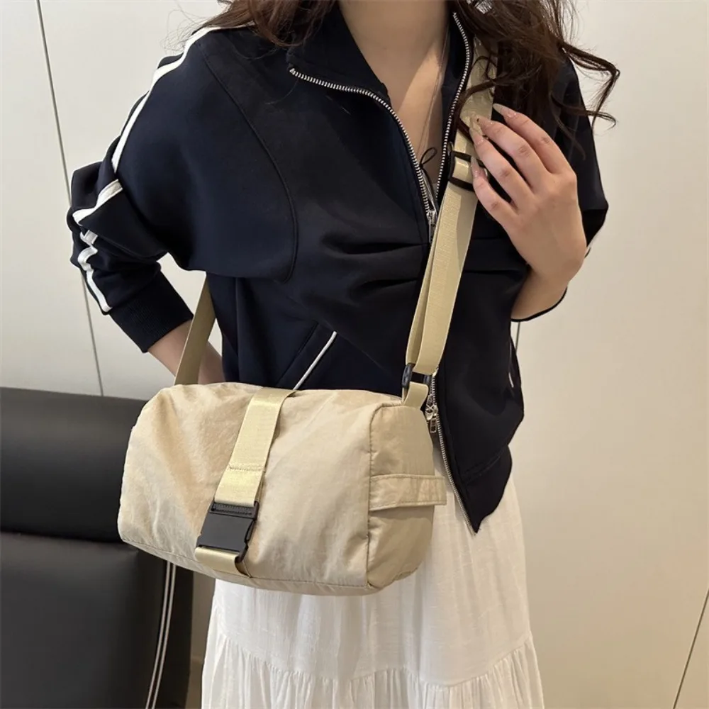 

Повседневная корейская сумка через плечо для тостов, легкая сумка на плечо с пряжкой на молнии, регулируемая дорожная сумка большой емкости для мужчин и женщин