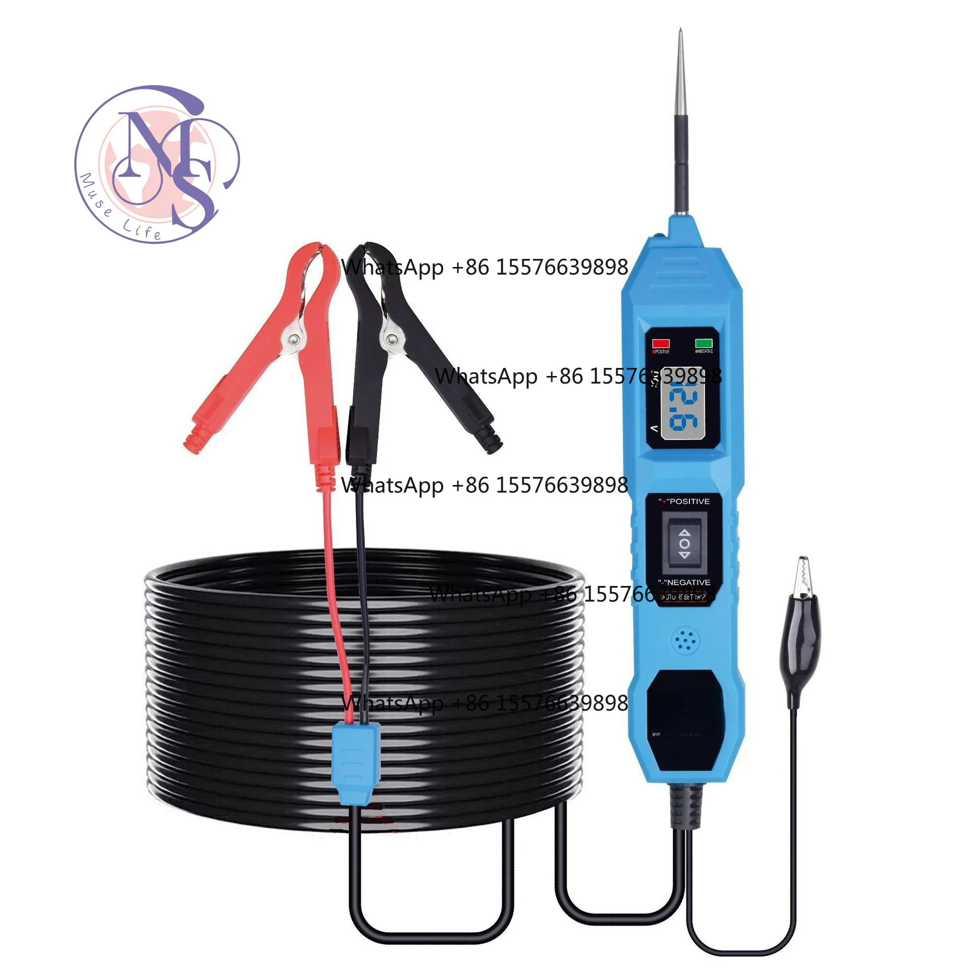 EM286 Automotive Electrical System Tester, Single Lamp Multi-function Test Probe, 6-24V Car Circuit Detector
