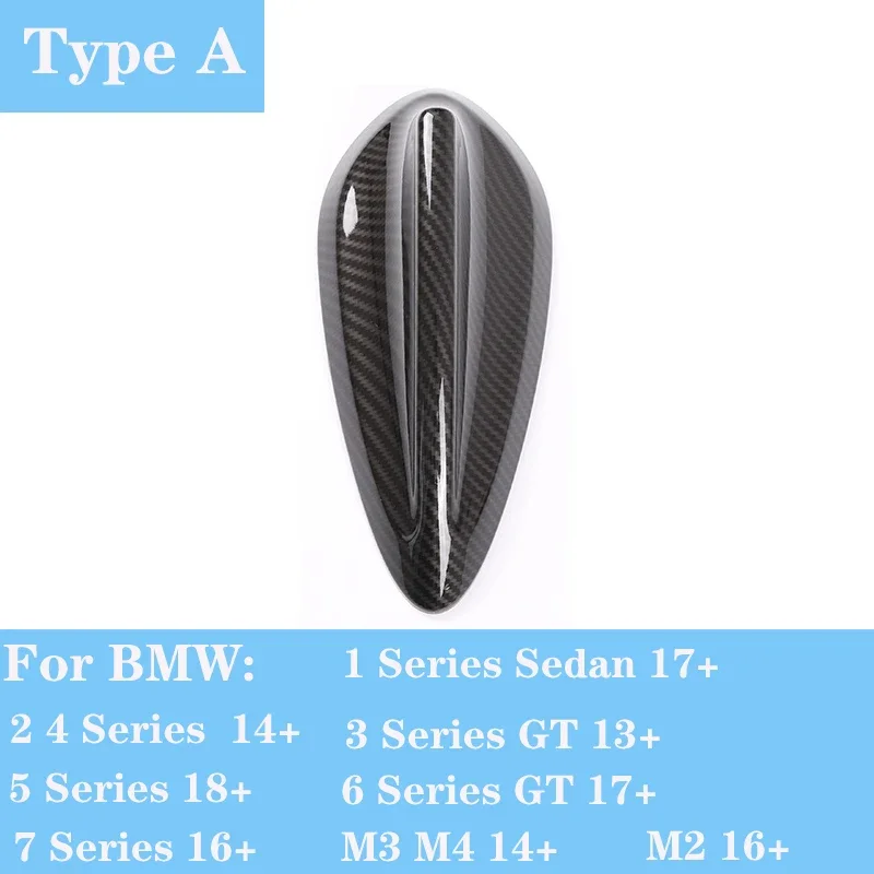 

New Carbon Fiber Shark Fin Antenna Cover ABS For BMW E90 E92 F20 F30 F10 F34 F15 F16 F21 F45 G30 G20 E60 E61 X4 X5 X6 X5M X6M