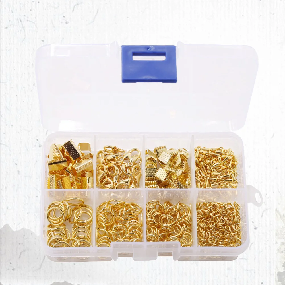 

556 PCS Mamacai Buckle Lobster Clips Open Jump Rings DIY Findings Boxed Ribbon Ends Jewelry Making Supplies