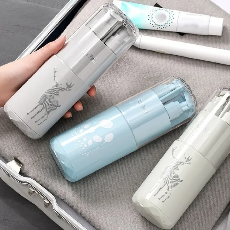 Mini Multifunction Toothpaste Cup Portable Lightweight Shampoo Storage Bottle Plastic Travel Cup Bathroom