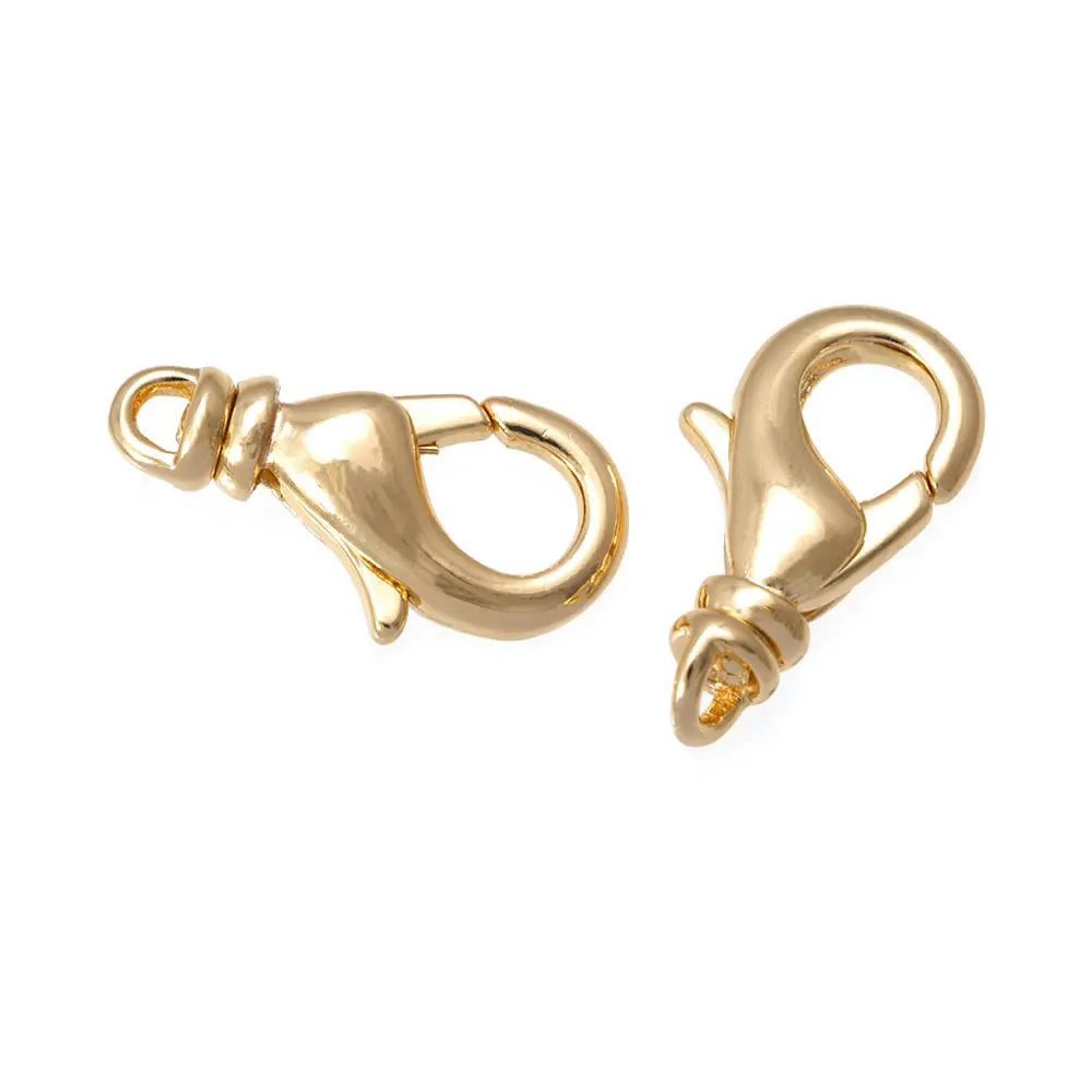 18K Gold Farbe Messing Drehbare Karabinerverschlüsse Verbinden Verschlüsse Schmuck Halsketten Armbänder Herstellung Diy Erkenntnisse Zubehör – Detail 24