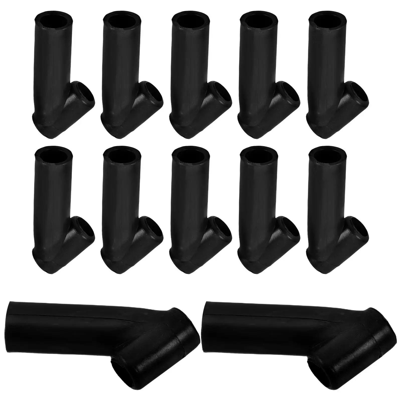 12 Pcs Kite Connection Tee Support Rod Accessories Black DIY Kites for Kids Child