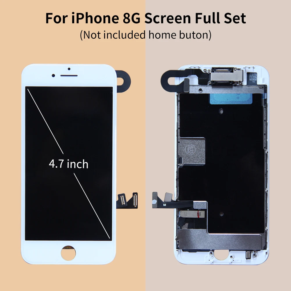 Full Set Complete Display For iPhone 6 6S 7 8 Plus LCD Touch Screen Digitizer Assembly Replacement Easy to install for Novice