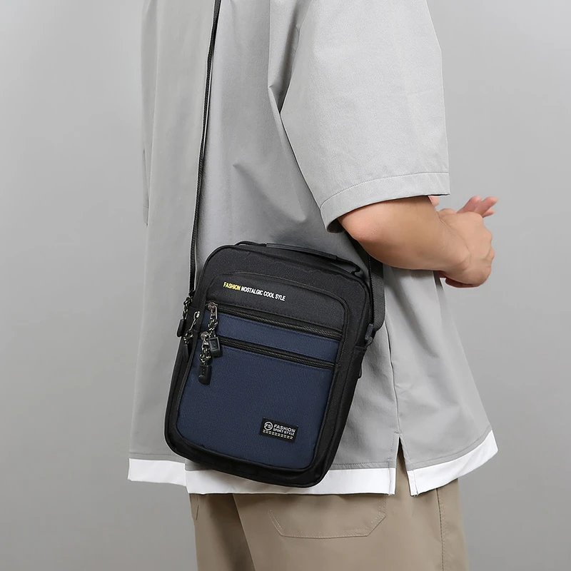 Neue Modische Oxford Herren Umhängetasche Einzelne Schultertasche Große Kapazität Aufbewahrungstasche Modische Mehrtaschen-Business-Umhängetaschen – Detail 6