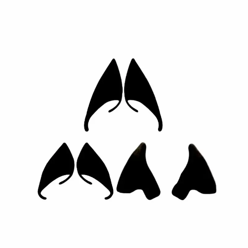 Anjo Elfo Orelhas Clip Brincos, Decoração Cosplay Suprimentos, Foto Props, Trajes de Festa Masquerade, Halloween, 1 Par