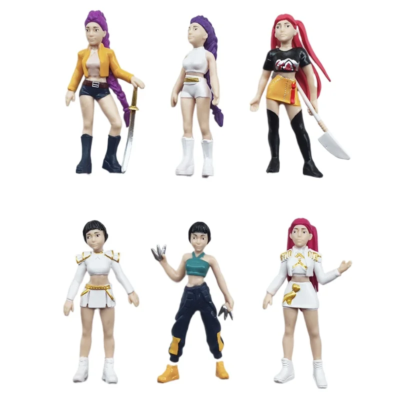 Demon Hunters Figures Huntrix Figures Kpop Demon Hunters Figure Toy Derpys Tiger Rumi Italian Brainrot Figurine Ornament