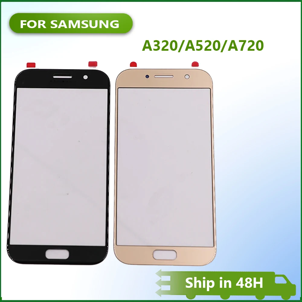 New For Samsung Galaxy A3 A5 A7 2017 A320 A520 A720 Touch Screen LCD Display Front Outer Glass Panel Touchscreen Glass Replace