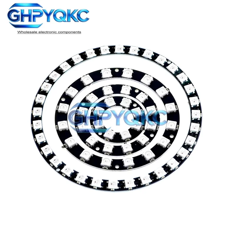 GHPYQKC WS2812 RGB LED Module 8/12/16/31/64 Bit+ESP8266 WS2812 RGB LED Controller Module