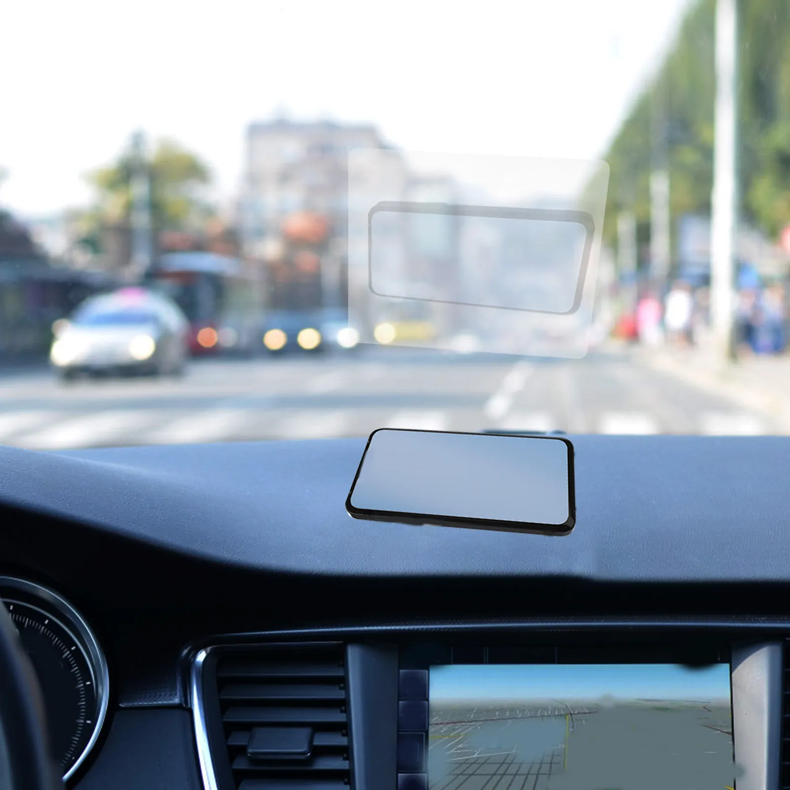 

Car Window Navigation Reflective Film Anti Glare Rainproof Film Easy Install Clear Screen Windshield Protector