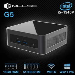 G5 Mini PC intel i5 1340P Windows 11 Pro Intel 12th DDR4 16GB RAM 512GB ROM WiFi 6 BT5.2 Desktop Computer Mini Pc Work