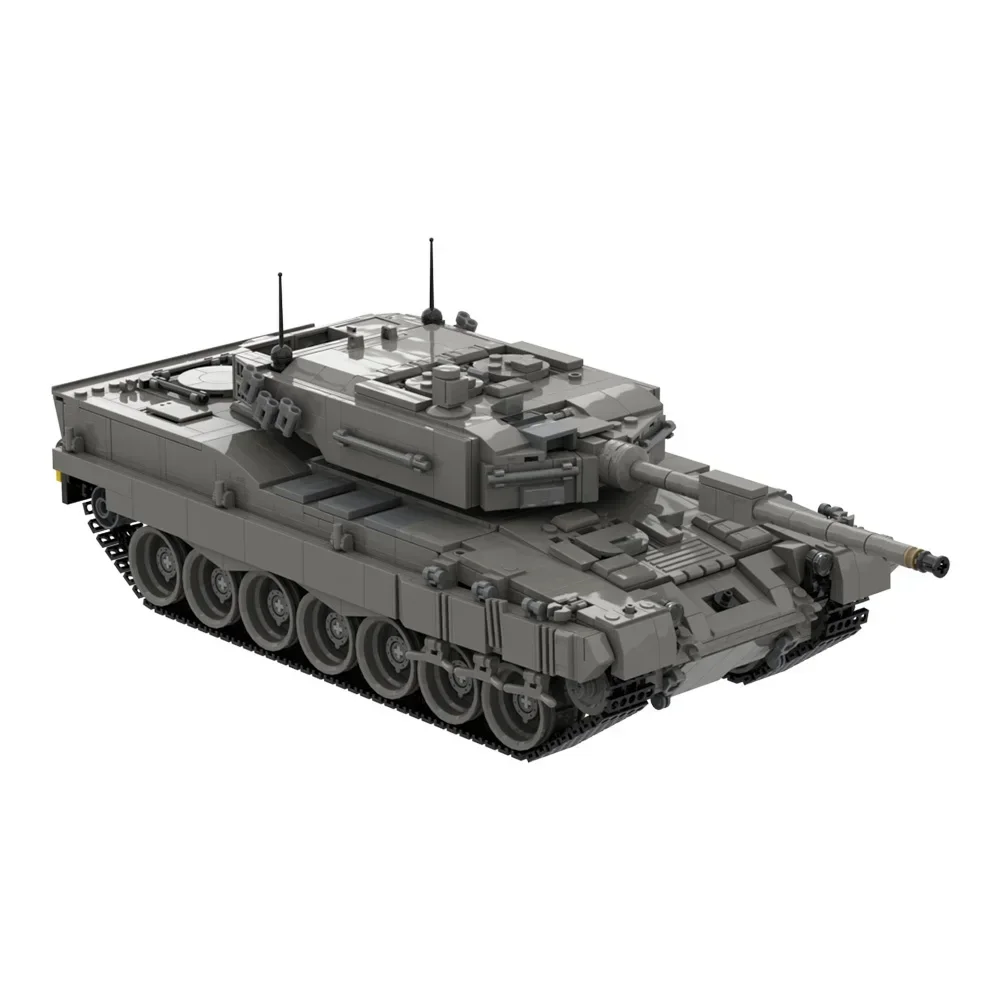 MOC Militaire M4A3E8 76 W HVSS Bouwstenen Model T-55A Medium Tank Bricks Luipaard 2 Tanks VI Tijger DIY Gemonteerd Speelgoed Kid Gift