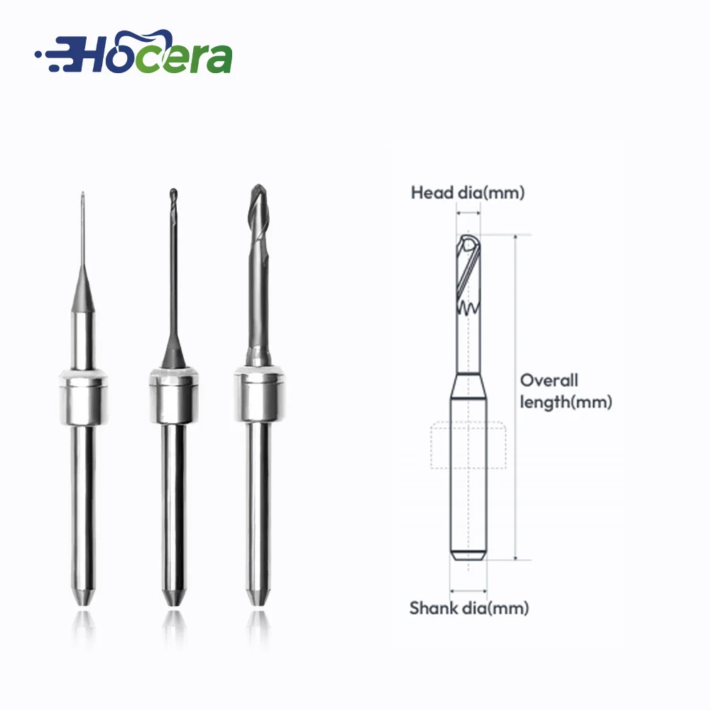 

Стоматологические фрезерные боры Hocera Amann Girrbach D3 для циркония, шлифовальные дрели из ПММА, стоматологические лабораторные инструменты CAD/CAM