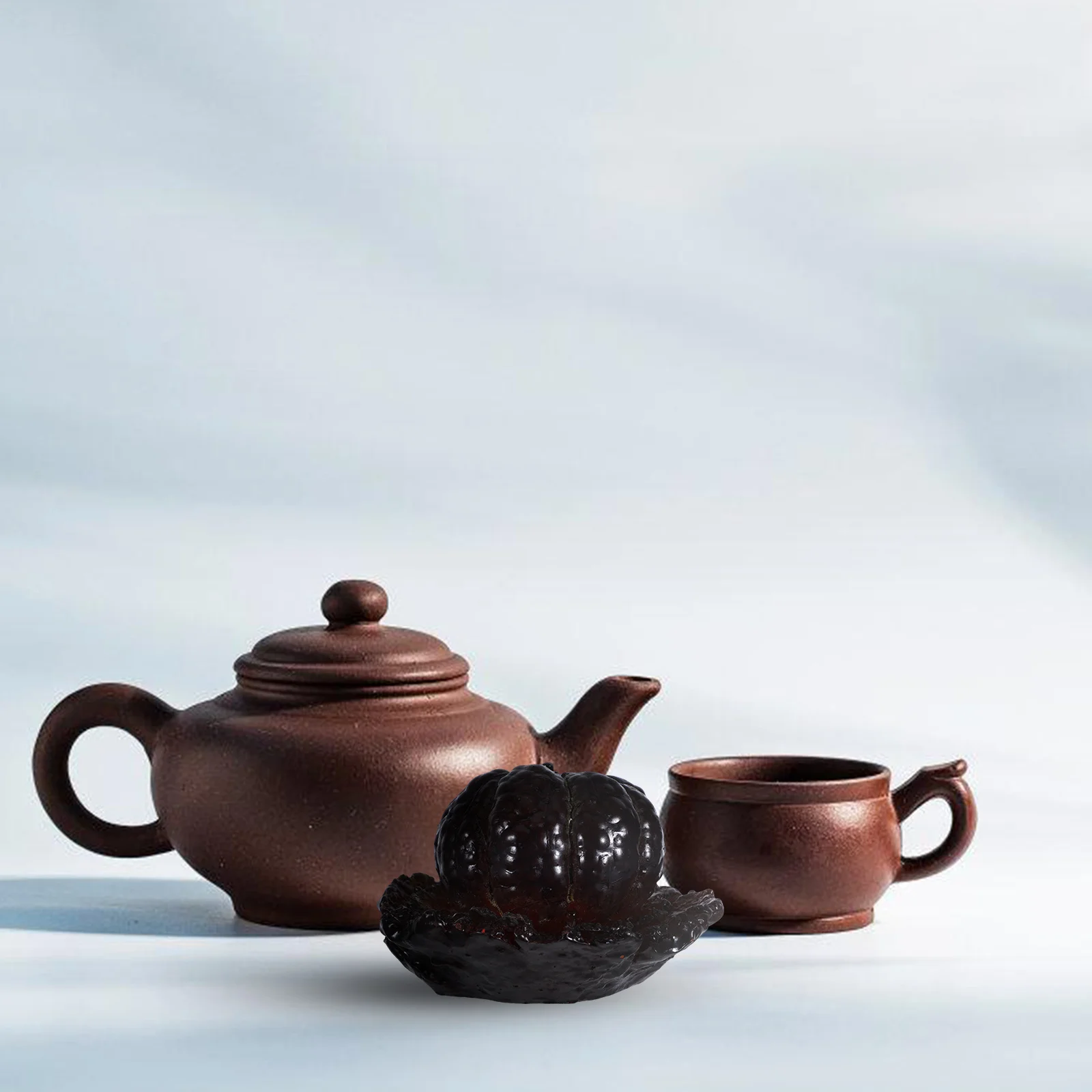 

Color Changing Shaped Tea Table Desktop Adornment Adornment Resin Craft Vivid Fruit Tea Drinking Plaything nament Desk Decor