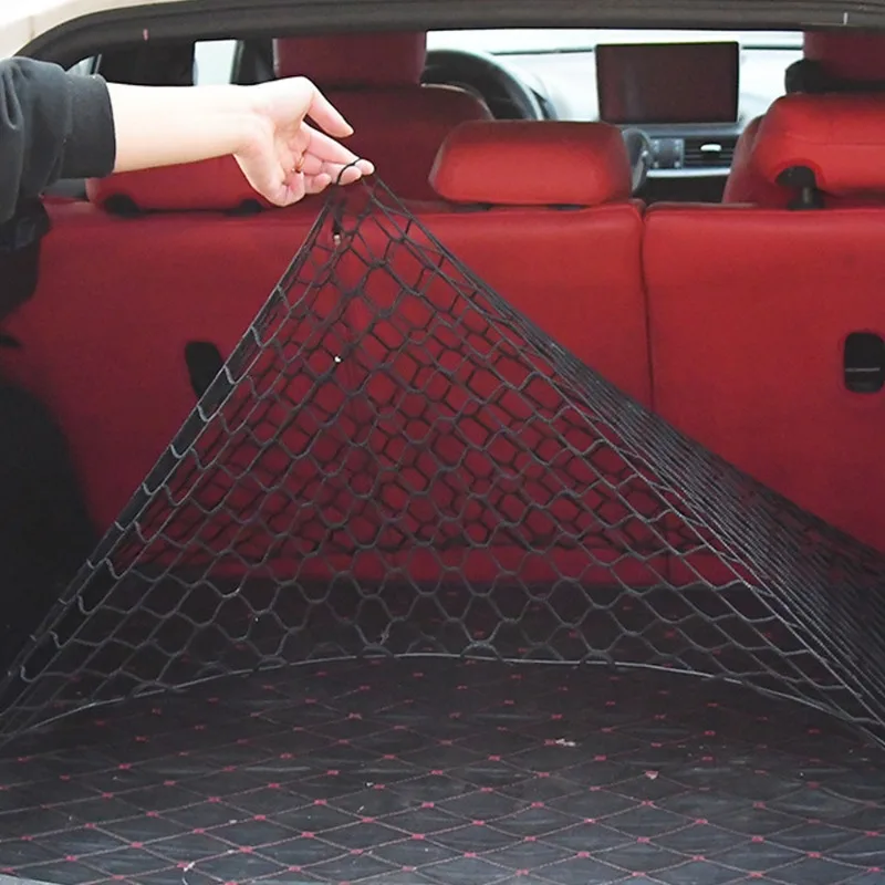 Universal Car Trunk Net Elastic Luggage Net Cargo Organizer Storage Nylon Mesh Nets Stretchable Car Interior Mesh Network Pocket