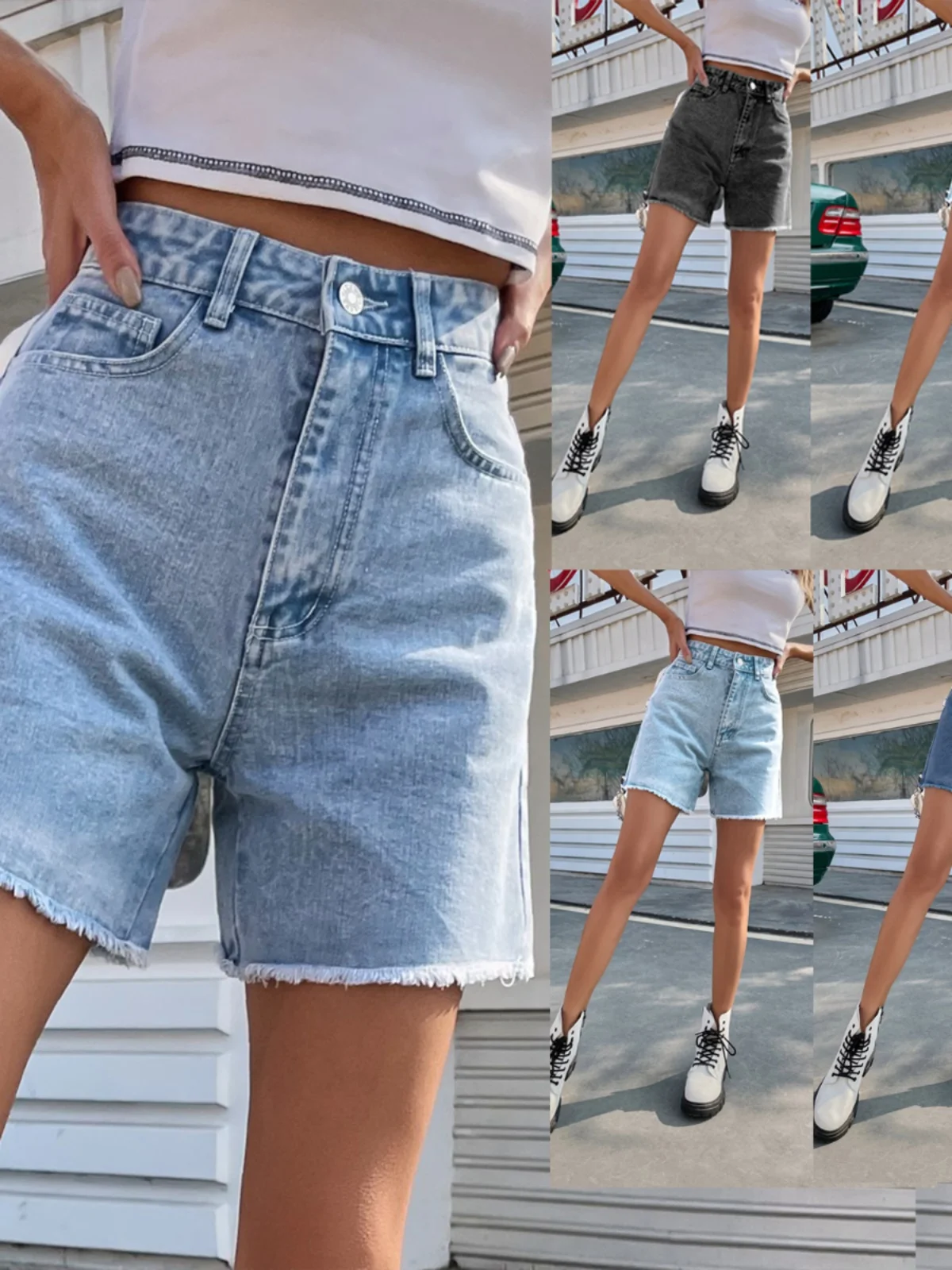 

Женские прямые джинсовые лыжи с высокой талией, летние повседневные легкие джинсы свободного кроя, весенне-летняя коллекция