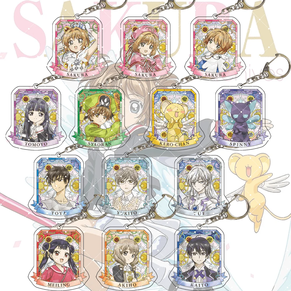 

Cardcaptor Sakura 6cm Acrylic Stand Keychain Sakura Kinomoto Anime Figure Bag Pendant Gift For Fans