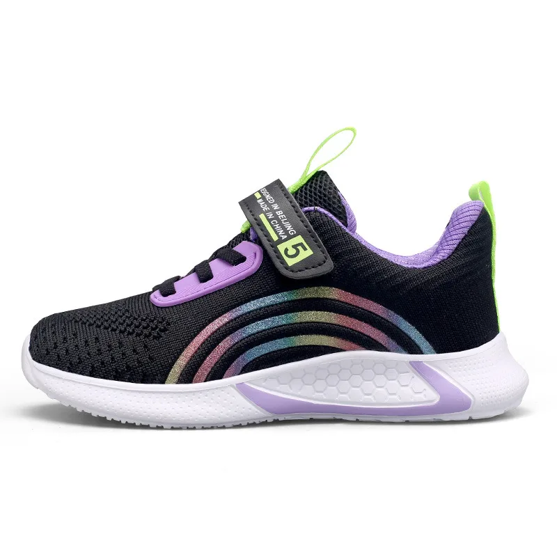 

Children Lightweight Mesh Sneakers Outdoor Student's Children Breathable Walking Running Shoes Red Platform Girl Sports Shoes