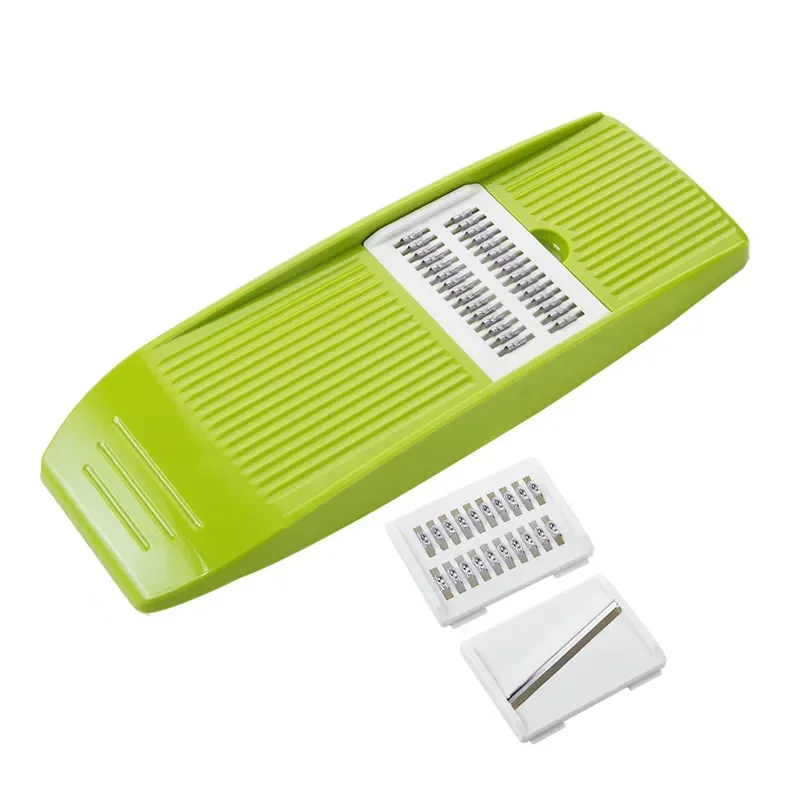 Mandoline Slicer Stainless Steel Vegetable Slicer with 3 Blades Julienne Slicer Cutter for Potato Carrot KC0083