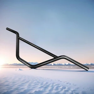 FunSea-Bicycle Guide, Wheelie Dublê Cruiser, große BMX-Gurtstange, Chromoly 4130 für 22,2 mm Stangenzyklus, Chrom-Schwarz Zeus2 10 Hauptverkäufe BMX Street Willkommen - №8