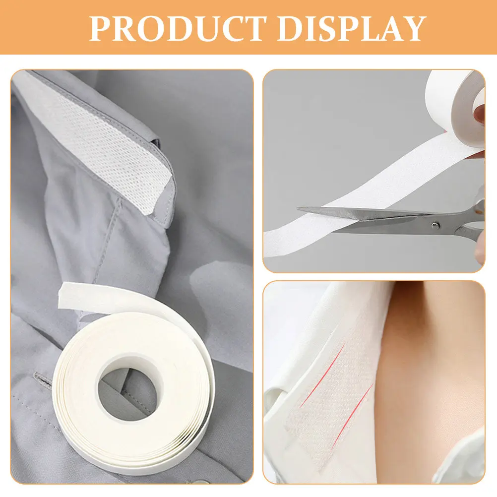 Picture 7: 6 Rolls Sweat Liner Collar Protector Invisible Sweat Absorbing Pad for Shirts Collars Sleeves Hats Feet Easy Peel Strong