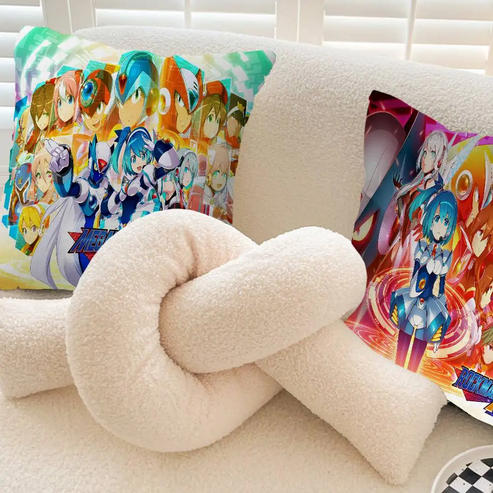 Mega Man X anime Personalized picture text home decorative pillows Household Gifts 45x45cm