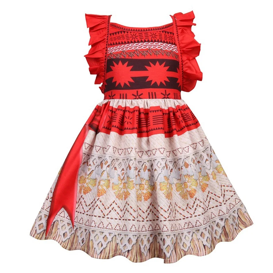 Moana Children Clothing African Primitive Princess Cosplay Dresses Suitable Little Fashionistas who Love Freedom and Adventures