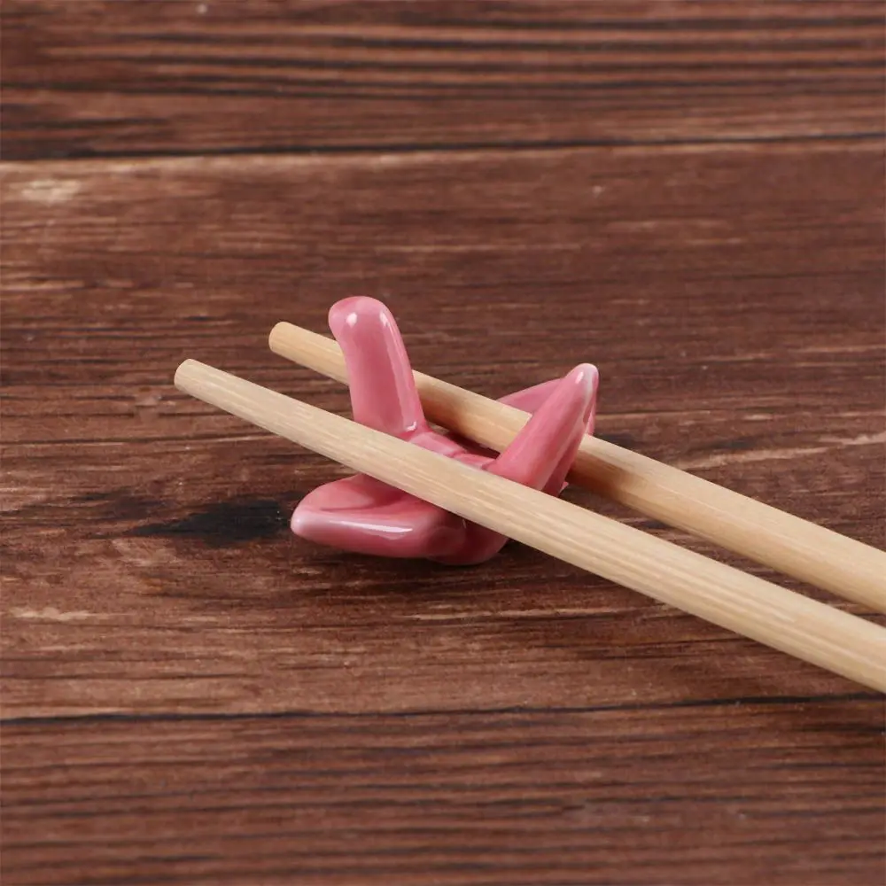 Porcelain Paper crane Fork Rack Rest Ceramic Chopsticks Holder Chopsticks Stand Tableware Chopsticks Spoon Rack