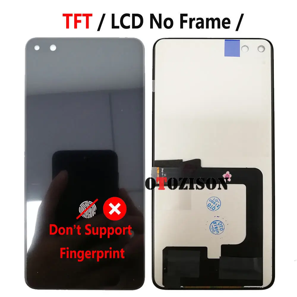 P40 Display For Huawei P40 LCD ANA-NX9 ANA-LX4 ANA-AN00 Screen Touch Sensor Digitizer Assembly Replacement P40 LCD Module Parts