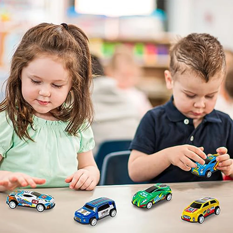 10/20/30 قطعة مجموعة سيارات وشاحنات قابلة للسحب للخلف للأطفال الصغار، مجموعة لعب للفتيات والأولاد، أدوات أكياس جودي للحفلات